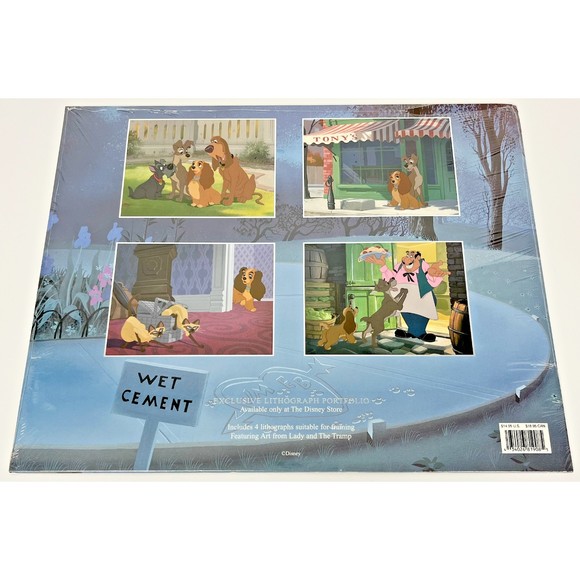 SEALED! Lady And The Tramp Exclusive Portfolio 4 Prints Disney 1998 Lithograph - Picture 3 of 4